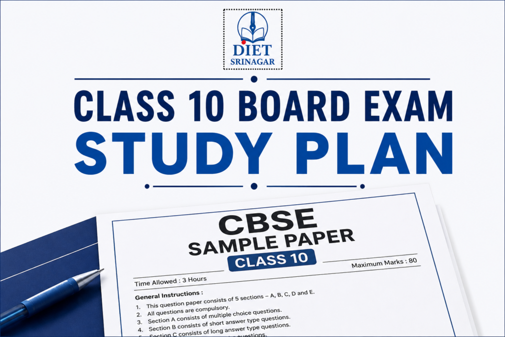 Importance of a Study Plan and Weekly Schedule for Class 10 Board Exams