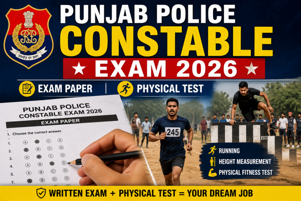 Punjab Police Constable Exam 2026: Complete Guide, Syllabus, Exam Pattern, Preparation Strategy and Career Growth