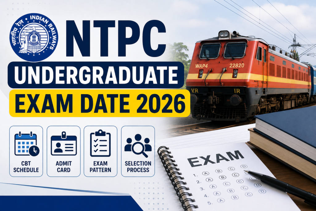 NTPC Undergraduate Exam Date 2026: CBT Schedule, Admit Card, Exam Pattern, Selection Process and Complete Details